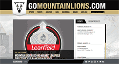 Desktop Screenshot of gomountainlions.com